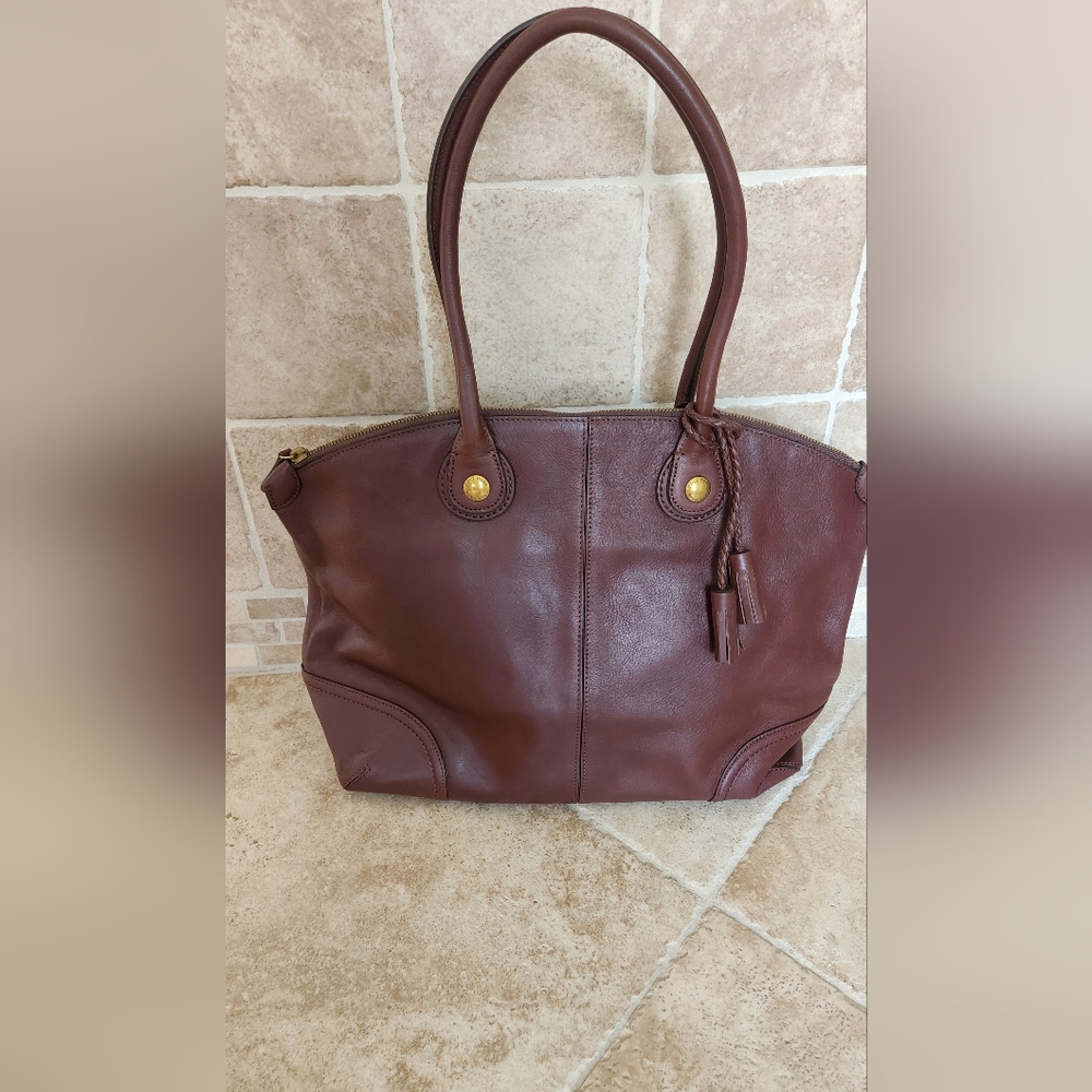 Cole Haan Dark Brown Leather Tote